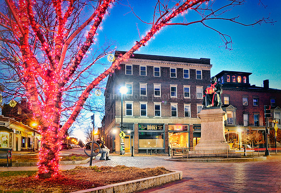 Longfellow Square at Night