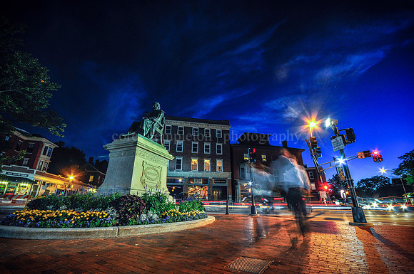 Summer Night in Longfellow Square