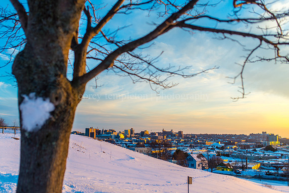 Winter Sunset from Munjoy Hill
