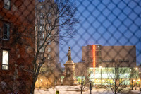 Monument Square Winter Snow