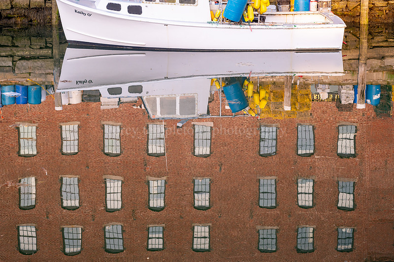 Lobster Boat and Merrill's Wharf Reflection