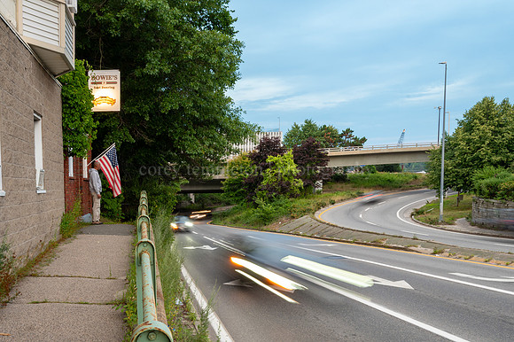 Highway Outside of Howie's Pub in East Deering Washington Avenue