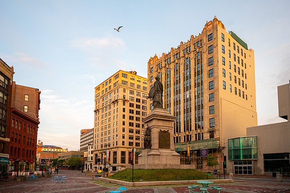 Monument Square Summer Sunrise