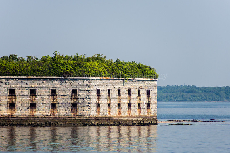 Fort Gorges in Casco Bay. Portland, Maine.