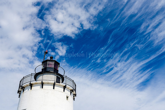 Ledge Light and Clouds