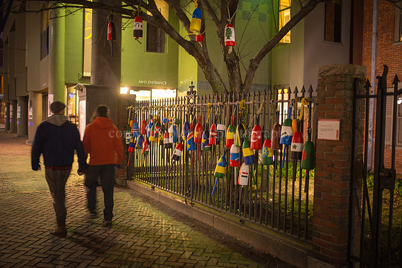 Flag Buoys at the Longfellow House