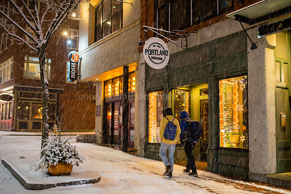 Portland Downtown Snow