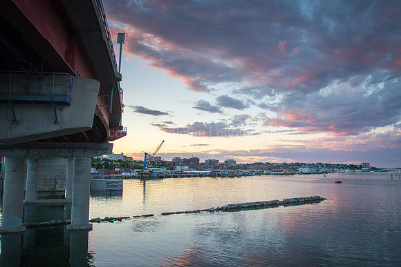 June Sunset from Under the Bridge