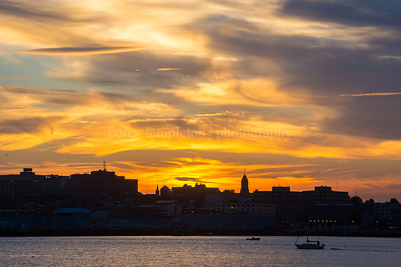 Portland Sunset Silhouette