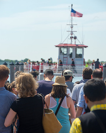 Boarding the Casco Bay Lines Ferry to Peaks Island