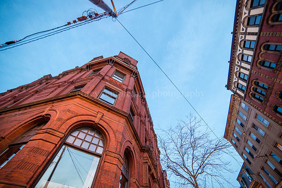 Corner of Middle & Exchange - Looking Up