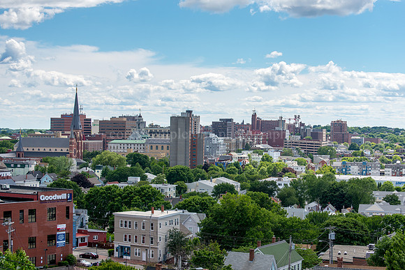 Skyline from Munjoy Hill, July 2016