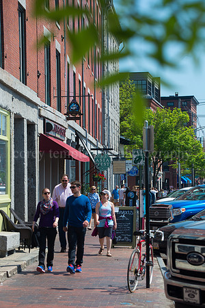 Summer Sidewalk on Commercial Street