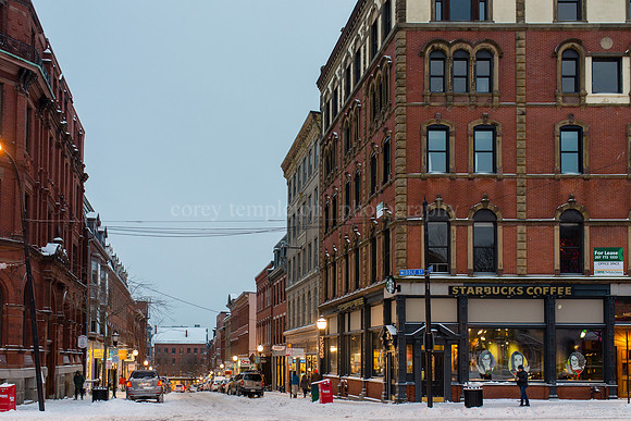Corner of Exchange and Middle Streets in the Old Port
