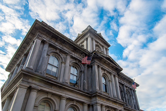 US Custom House Looking Up from Fore Street.