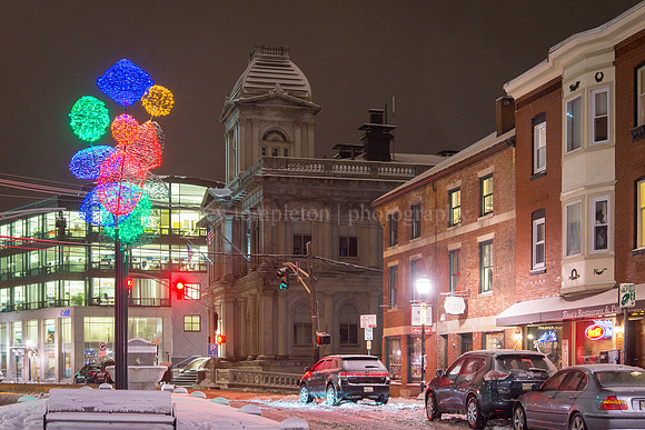 Fore Street, Boothby Square, Winter Night