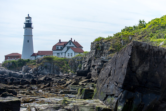 Portland Head Light Lighthouse & Rocks