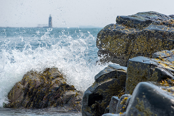 Ram Island Ledge Light and Surf