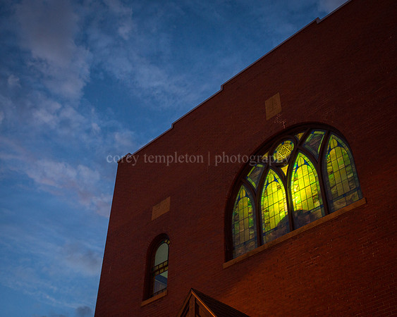 Looking Up at the Etz Chaim Synagogue