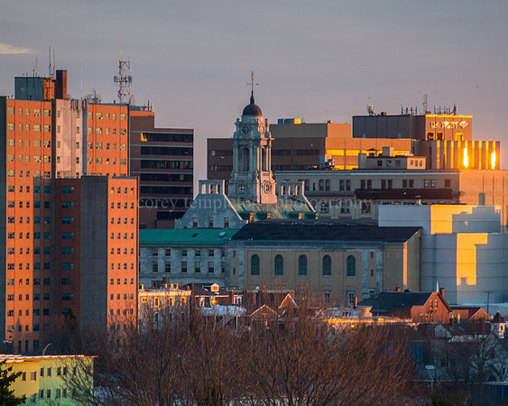 City Hall and Central Skyline from North Street