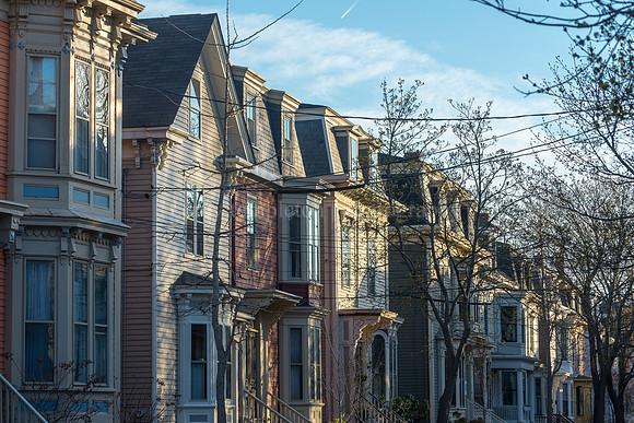 Houses on Cushman Street in the West End