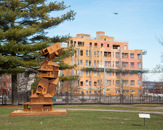 American Dream Sculpture in Lincoln Park and New Construction