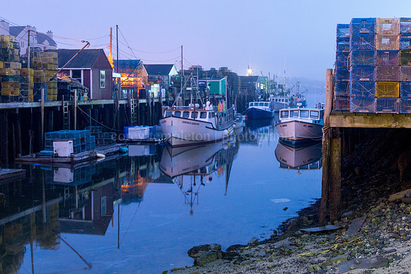 Spring Night at Widgery Wharf in the Old Port