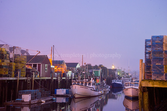 Spring Night at Widgery Wharf in the Old Port