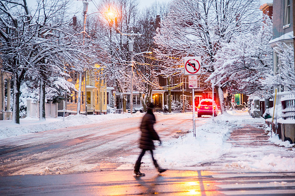 Pleasant at High Street, Morning After Snow