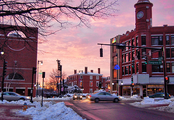 Congress Square Winter Sunrise