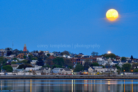 Supermoon Over Munjoy Hill