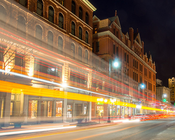 Light Trail on Congress Street in the Arts District