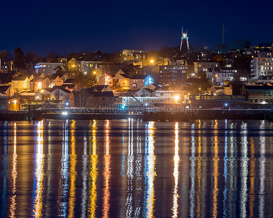 Munjoy Hill Skyline, Winter Night