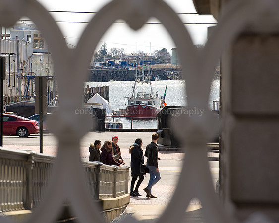 Custom House Fence to Commercial Street and the Waterfront