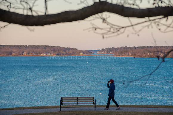 View of Diamond Island Pass in Casco Bay, from the Eastern Prome