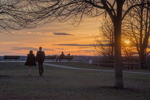 Early Spring Sunset at Fort Sumner Park