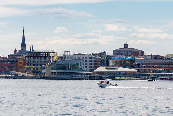 Eastern Waterfront Skyline Under Construction from Bug Light