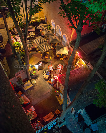 Above Timber Restaurant's Outside Dining Space