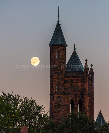 Harvest Moon over State Street