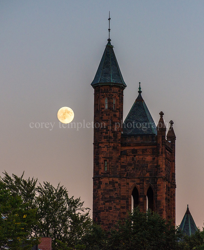 Harvest Moon over State Street