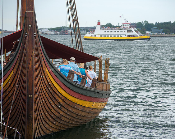 Viking Ship Draken Harald Hårfagre in Portland Harbor