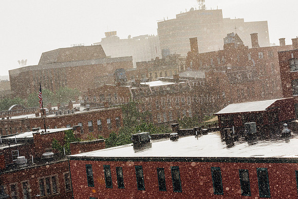 Rain and Sunshine Over Pearl Street