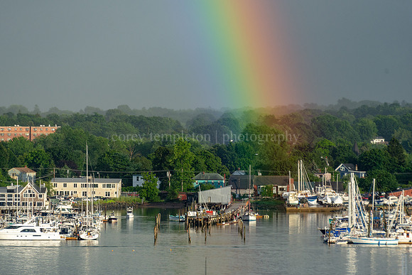 Rainbow Across the Harbor in South Portland