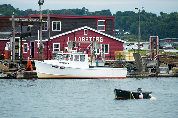 Lobsters Sign at Baileys Island in Maine