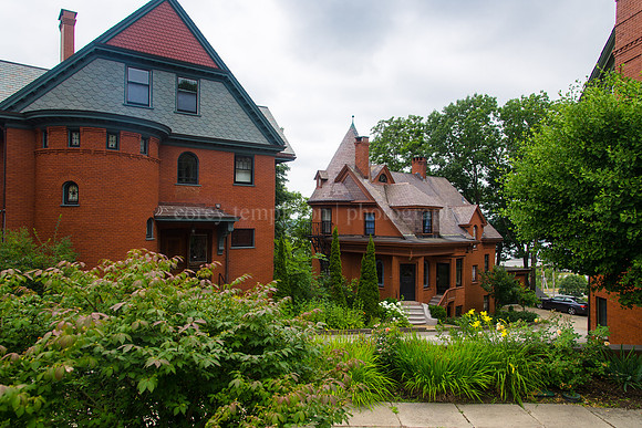 Brick Buildings Across from the Western Cemetery near the Promen