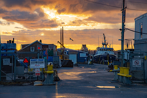 Deake's Wharf on the Working Waterfront, Sunrise