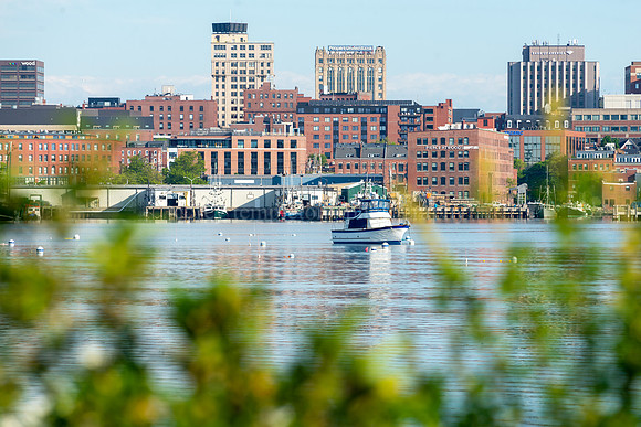 Portland Skyline with Boat