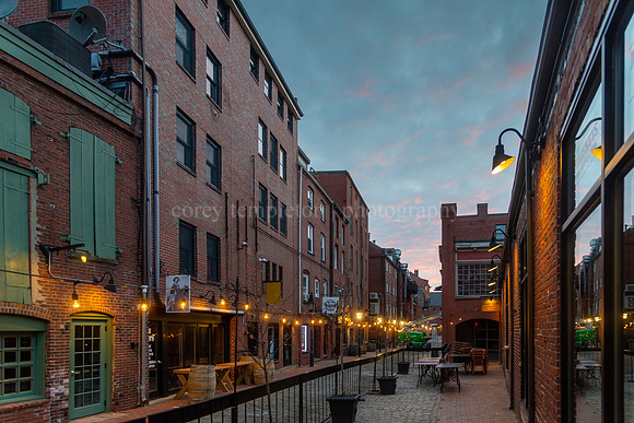 Quiet Morning Wharf Street in the Old Port