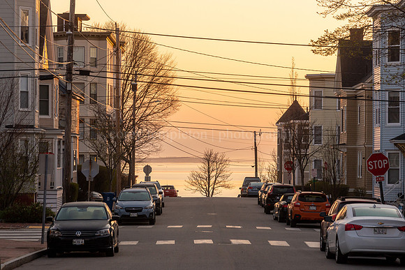 Sunny Morning on Wilson Street on Munjoy Hill