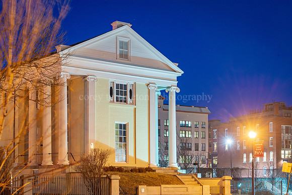 Charles Q. Clapp House at Night, part of the Portland Museum of